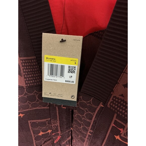 Nike Naomi Osaka Woven Jacquard Jacket Crimson Women Size S Oversized FV7795-652 - Picture 4 of 7